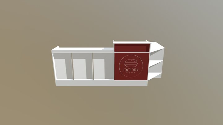 Balcão Aonix Food 3D Model