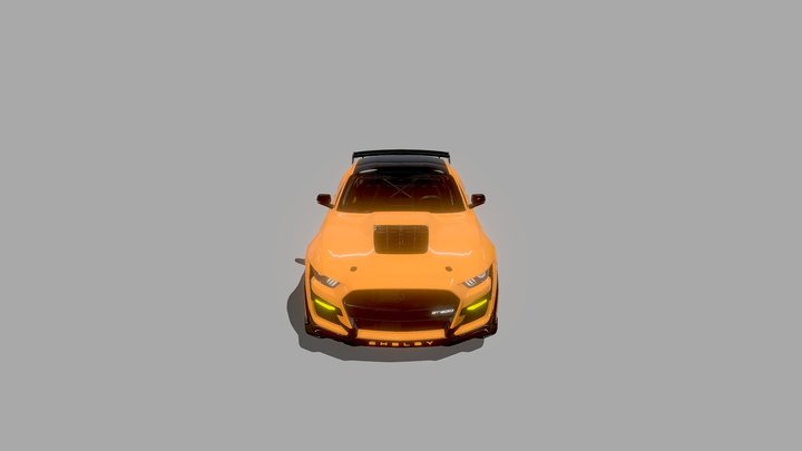Mstang Shelby GT500 | Rigged 3D Model