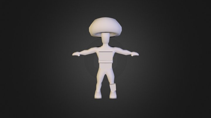 Mushroom Man 3D Model