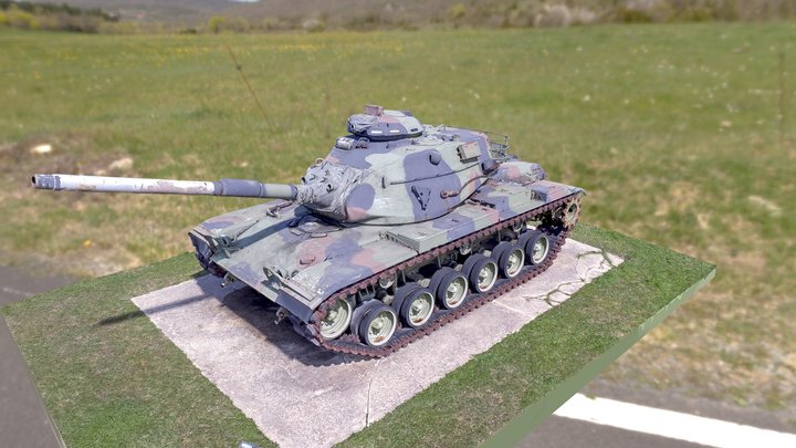 M60A3 Tank Scan 3D Model