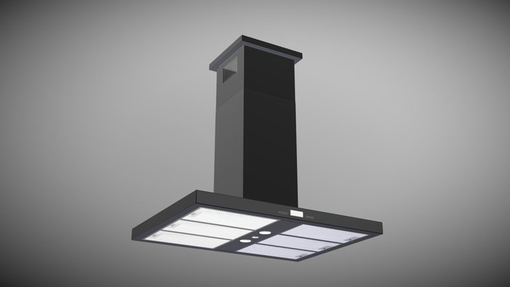 Kitchen Hood Model 3D fbx 3D Model