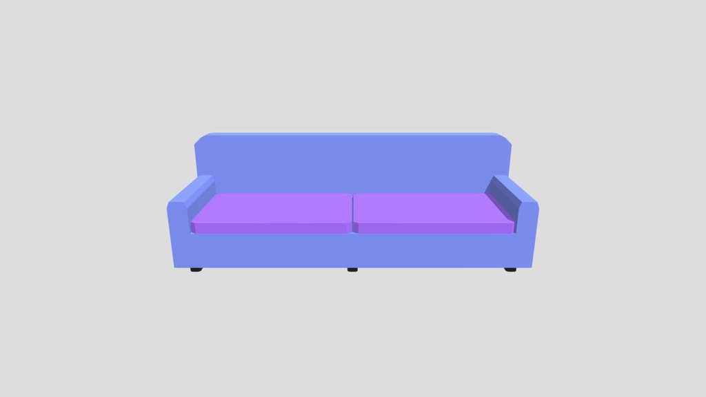 Canapé_ Lowpoly_