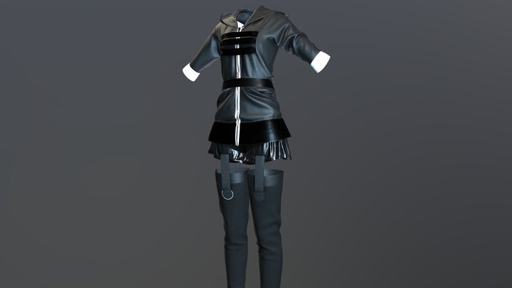 Touka Clothing - Tokyo Ghoul 3D Model