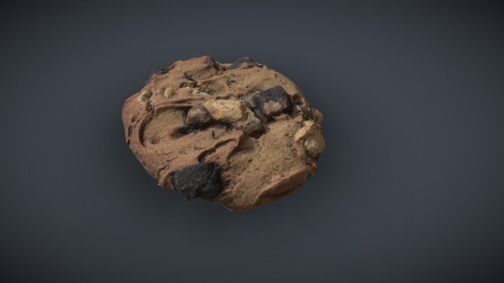 Choc-Chip Cookie Scan HIGH DETAIL+LODs 3D Model