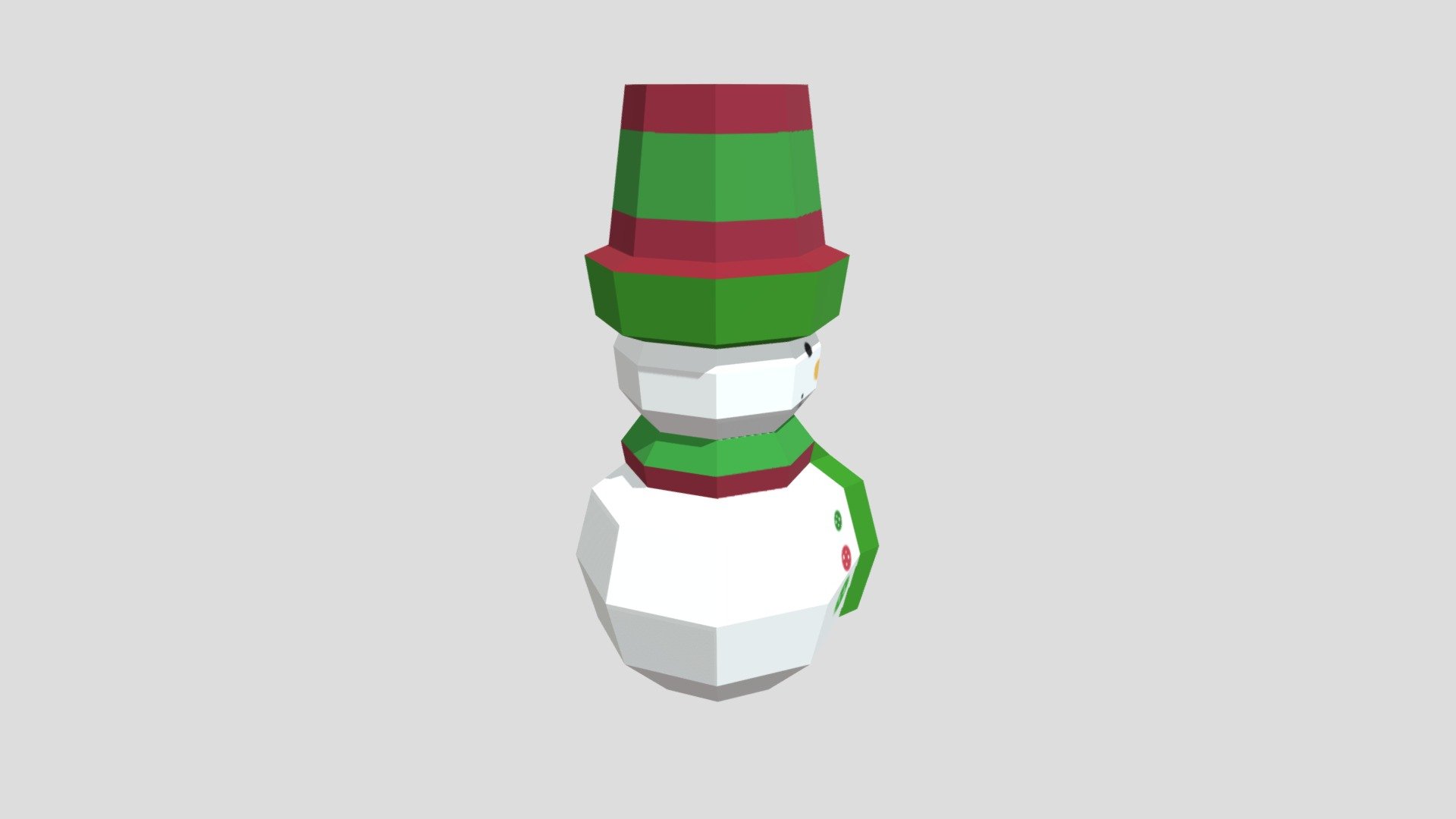 Snowman Low-Poly