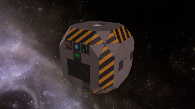 Cargo Pod v2 -Hazard- 3D Model