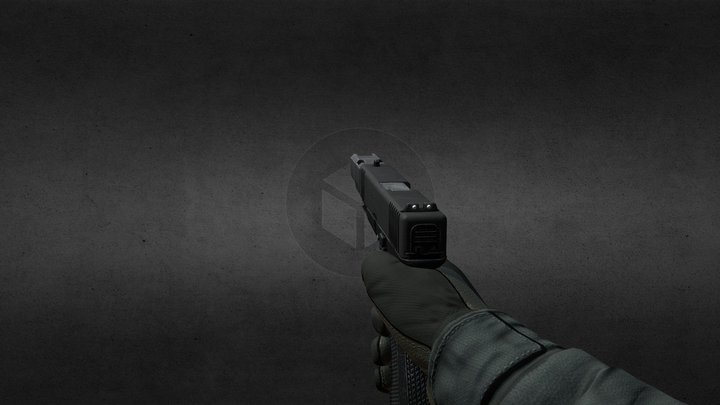 fps pistol Animated – Free 3D Model STL