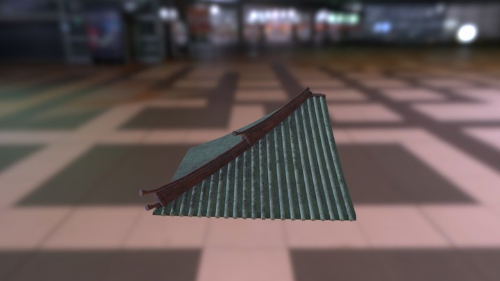 Shrine Roof 3D Model