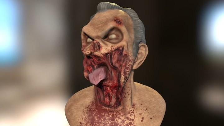 Shotgun Zombie 3D Model