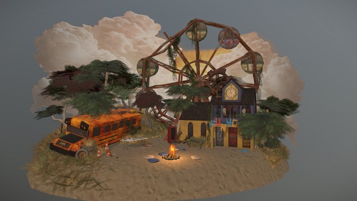 DAE Diorama - Rustborn 3D Model