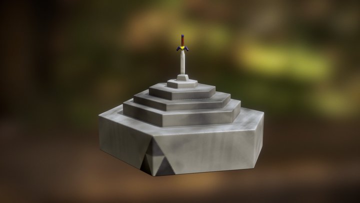 Master Sword Memorial 3D Model