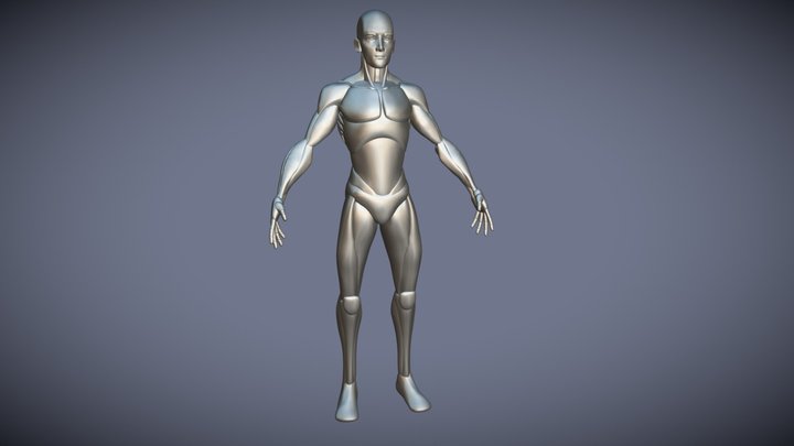 Stylized Basemesh done in Nomad Sculpt 3D Model