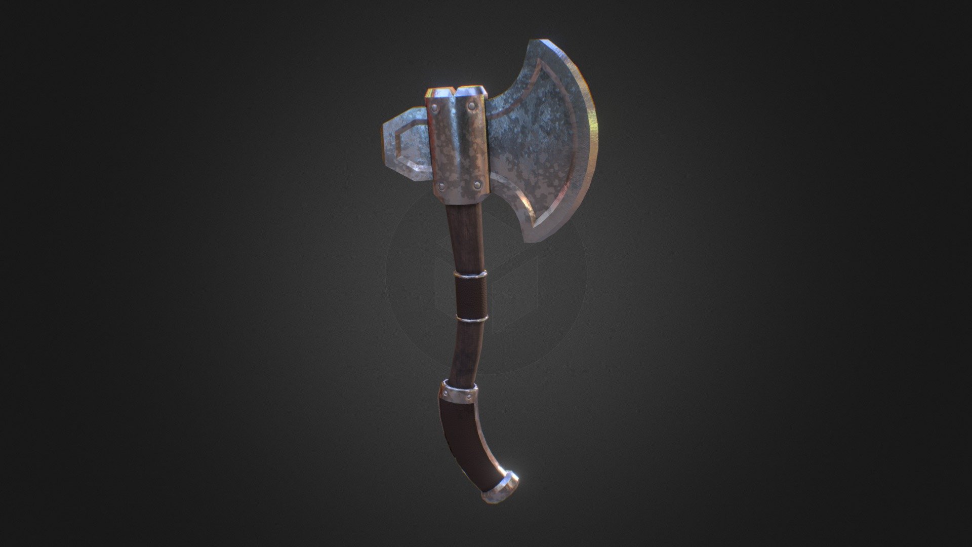 One-handed BattleAxe 1 - 3D model by Sord (@alexandersord) [a8cfeac ...