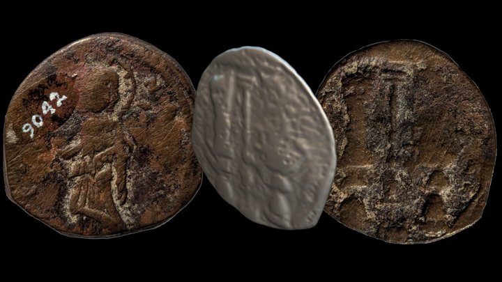 Byzantine Copper Coin – Modello 3D gratuito STL