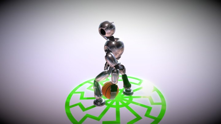 Dribling Basketball – Free 3D Model STL