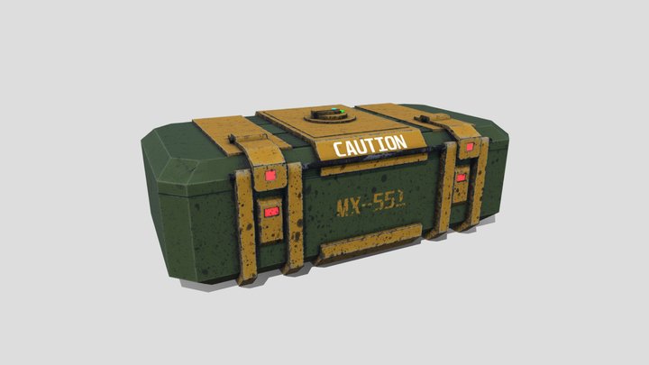 Sci FI Crate 3D Model