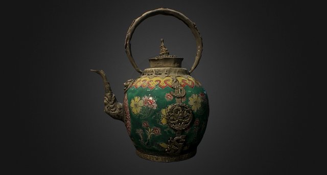 India Teapot 3D Model