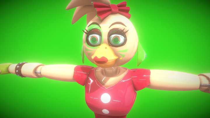 Glamrock gingerbread chica!! 3D Model
