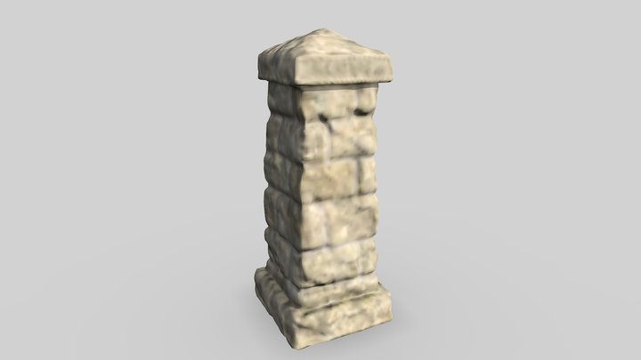 Neighborhood Gate Pillar – Free 3D Model STL