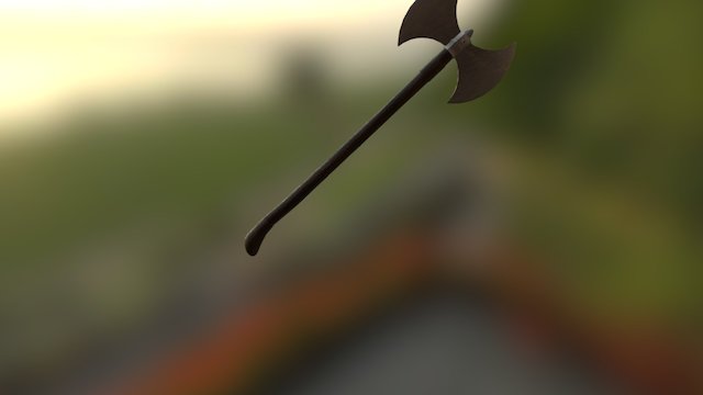 Axe Text 3D Model