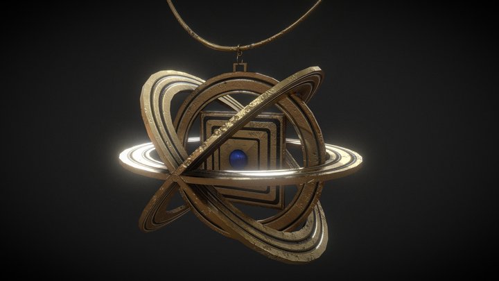 Magical Amulet - Enchanted Fantasy Accessory 3D Model