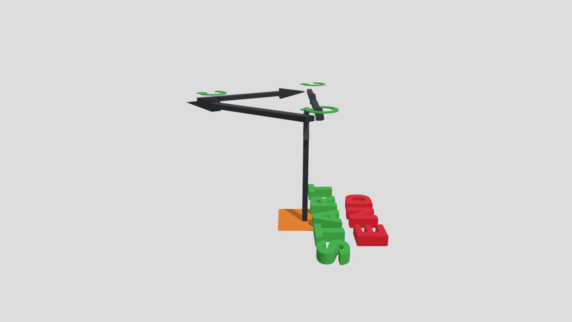 Triangle Flight Path - 3D model by efoster [a8d7f66] - Sketchfab