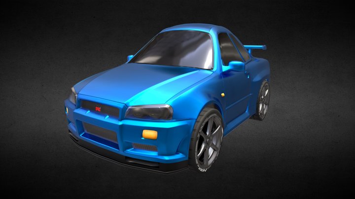 Toy R34 Skyline 3D Model