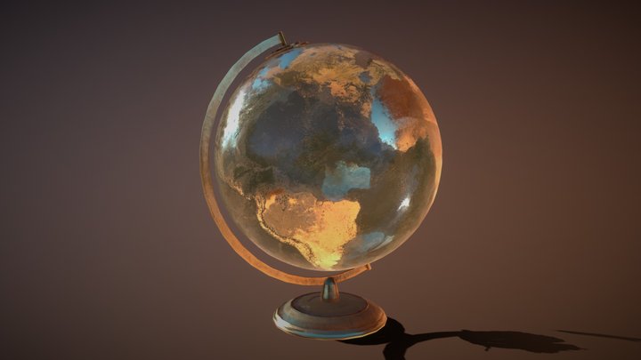 Glass Globe 3D Model