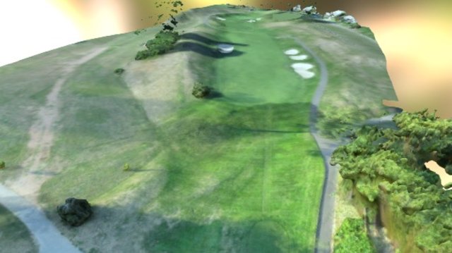 NE Course Holes 17, 18 3D Model