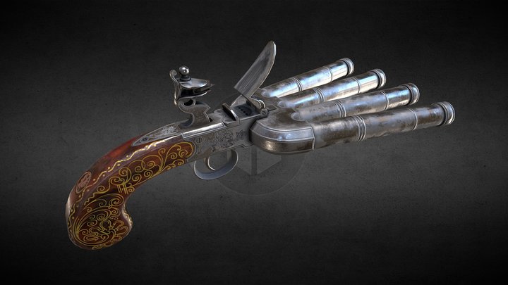 Assault Gun 3D Model