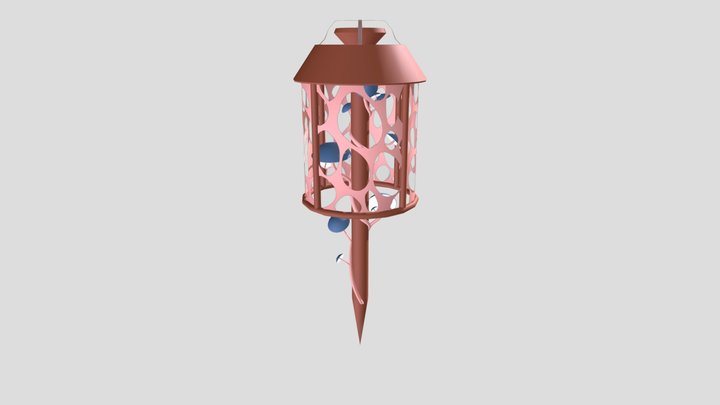 Mushroom lantern 3D Model