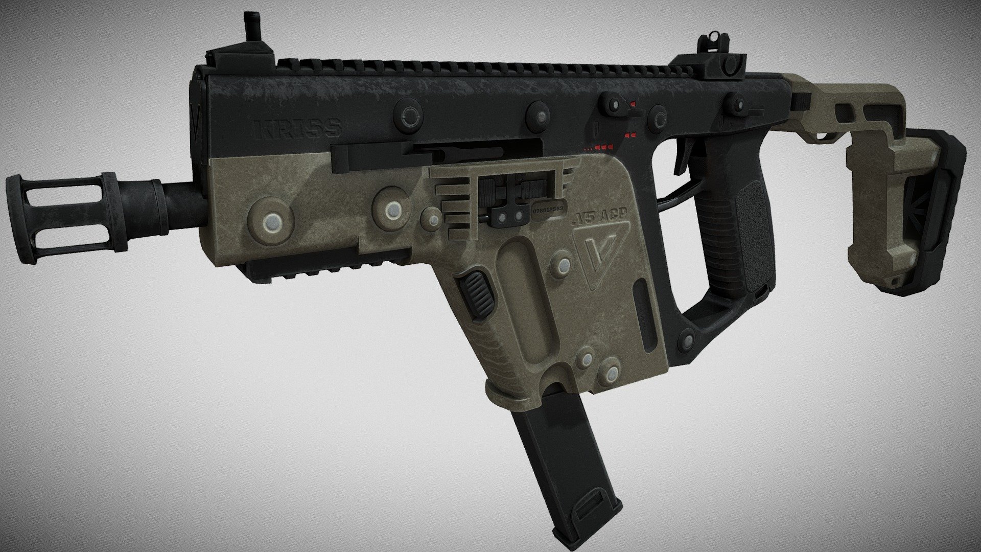 Kriss_Vector_Model - 3D model by sururi [a8dc4b1] - Sketchfab