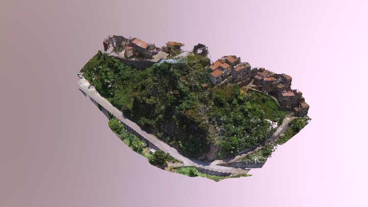 Costone roccioso Castel di Lucio 3D Model