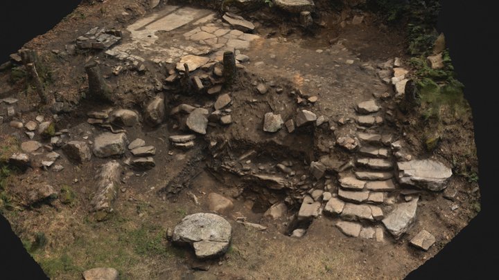 Excavación de la cantera molera de Zaldibartxo 3D Model