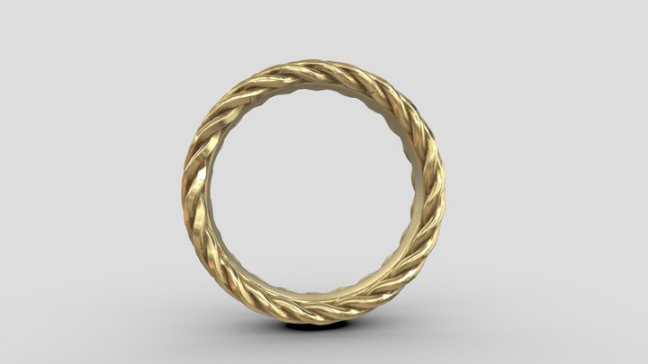 Twisted ring 3D Model
