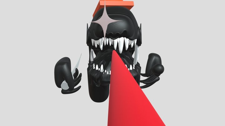 fnf black impostor [defeat secret song song] 3D Model