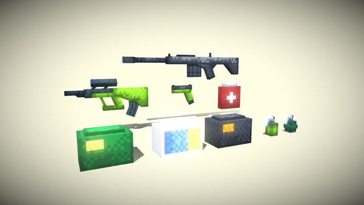 Unturned Pack For Minecraft 3D Model
