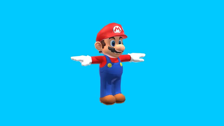3DS - Luigi's Mansion 3DS - Mario 3D Model