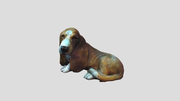 hound statue 3D Model