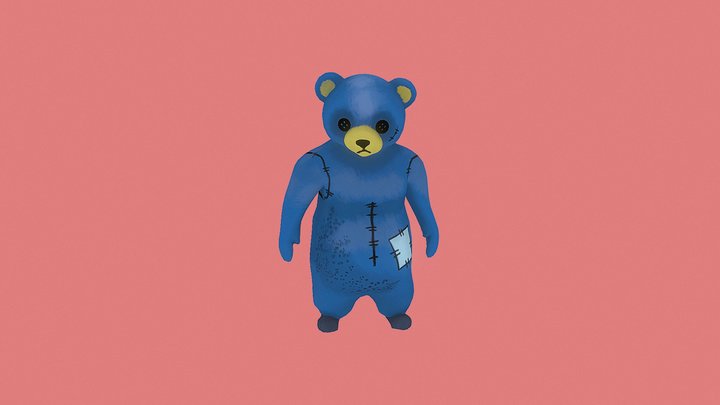 Toy Bear Character 3D Model