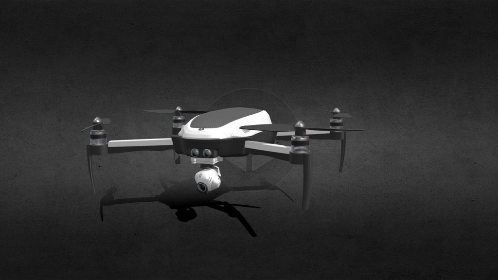 animated drone with camera (FREE)