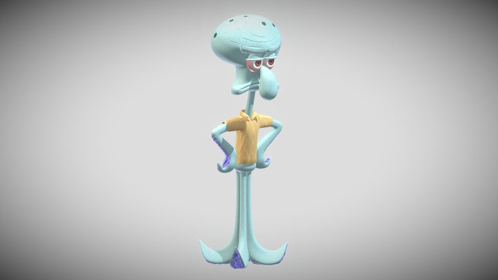 Squidward Tentacles 3D Model