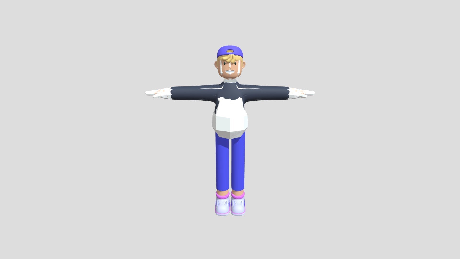 Cool Guy Low Poly