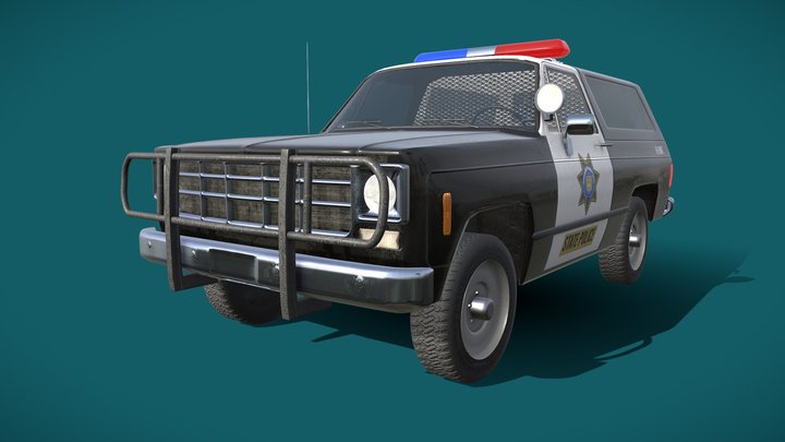 Police SUV 3D Model