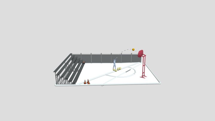 Basketball Court Demo 3D Model