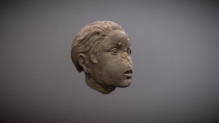 Stone Head 3D Model
