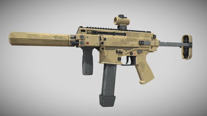 LowPoly APC-9 3D Model