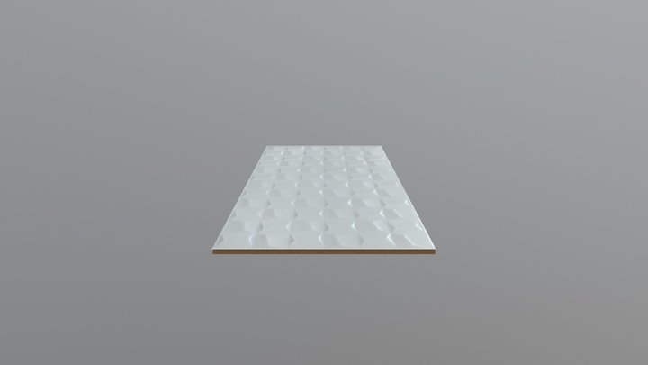 Cubic White 45x90cm 3D Model