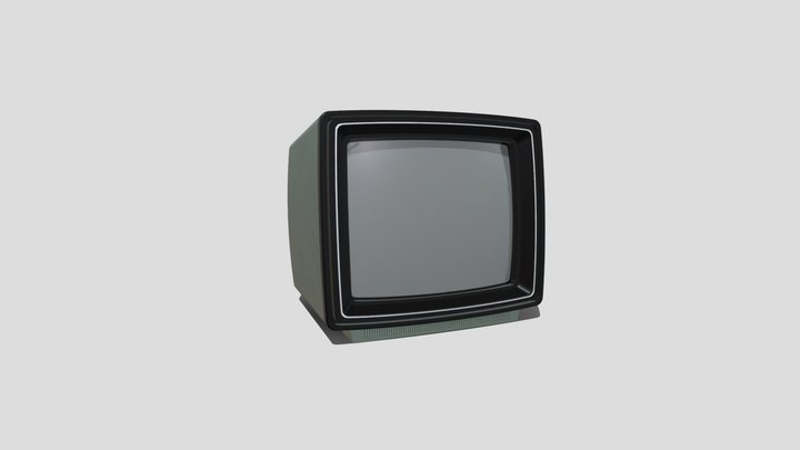 portable tv set 3D Model
