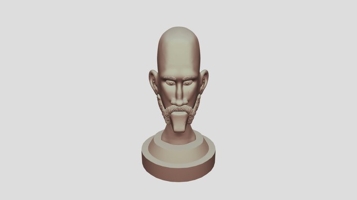 Stylized Head Sculpt 3D Model